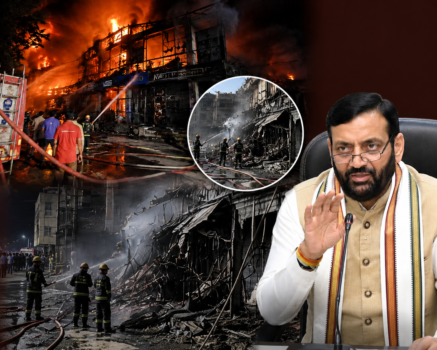 Rohtak Fire Tragedy: Haryana Announces Rs 10 Lakh Ex-Gratia for Families of Deceased, Rs 2 Lakh Aid for Injured